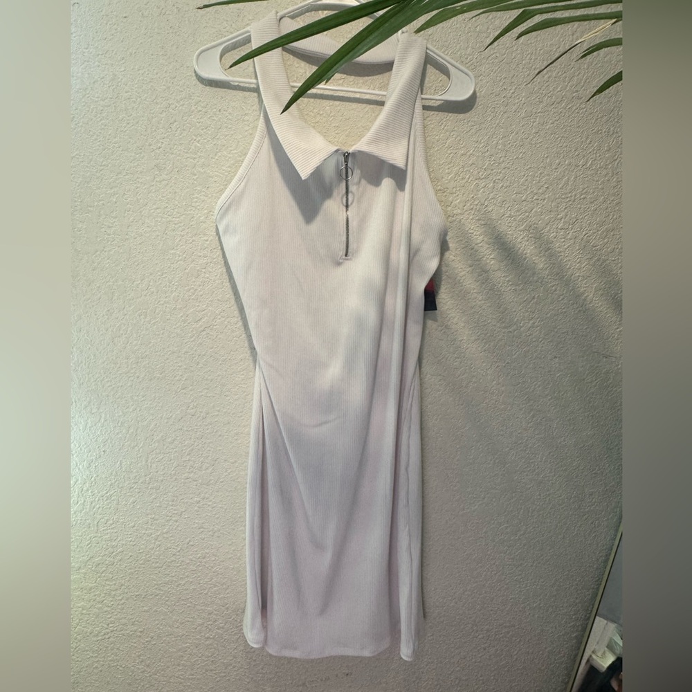 White halter dress